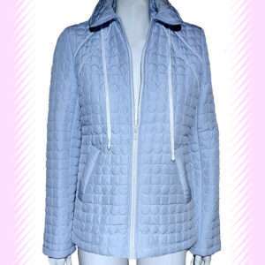 Sky Blue Mid-Length Puffer Jacket
