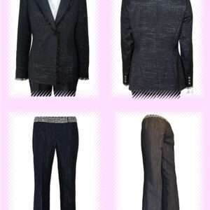Black Glitter Tailored Blazer Suits
