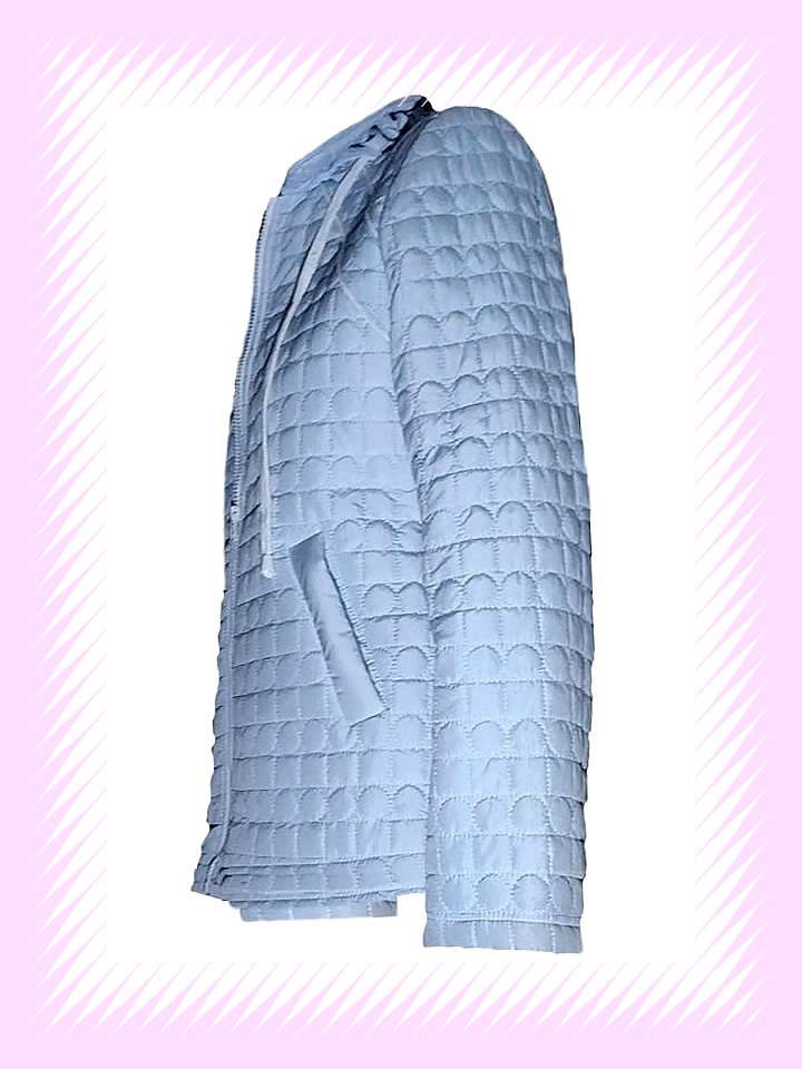 Sky Blue Mid-Length Puffer Jacket - Image 2