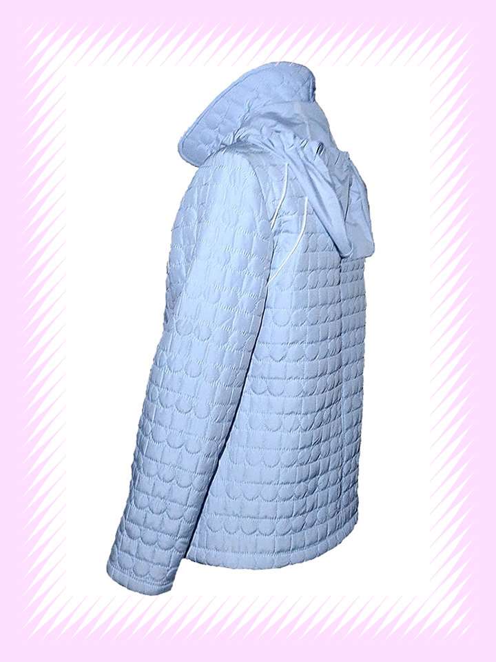 Sky Blue Mid-Length Puffer Jacket - Image 3