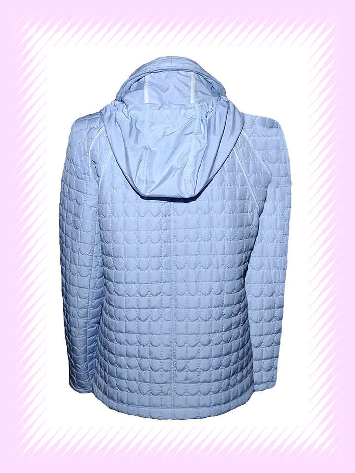 Sky Blue Mid-Length Puffer Jacket - Image 5