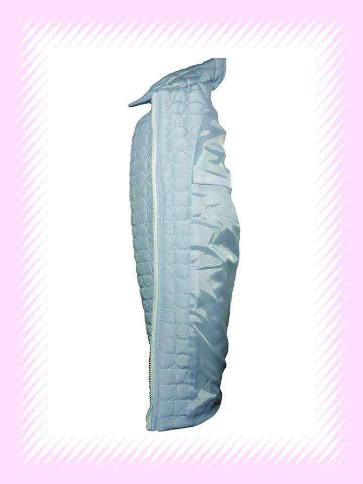 Sky Blue Mid-Length Puffer Jacket - Image 7