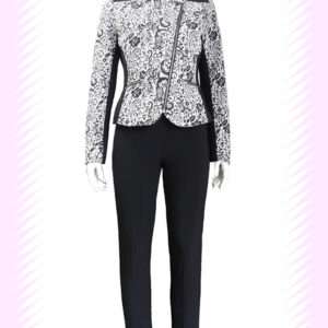 Elegant Black Colour Stretch Trousers