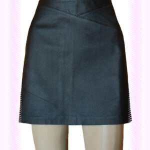 Leather Black Colour Mini Skirt