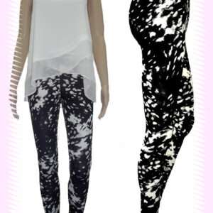 Black White Dotes Leggings