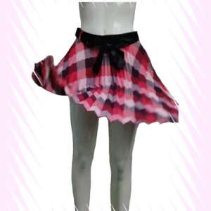 Rainbow Print ? Pleated Mini Skirt