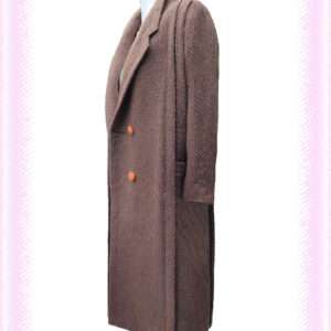 Alpaca Unique Brown Wool Coat
