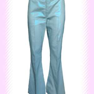 GLITTER LOW WAIST FLARED BLUE  TROUSERS
