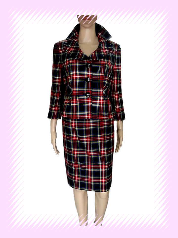 RED TARTAN TAILORED SUITS