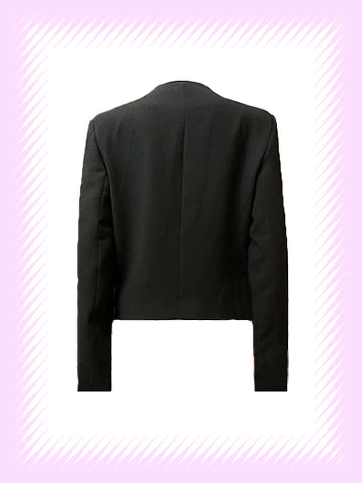 BLACK RHINESTONE DIAMOND JACKET - Image 3