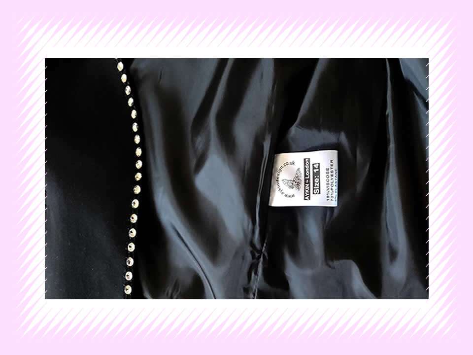BLACK RHINESTONE DIAMOND JACKET - Image 5